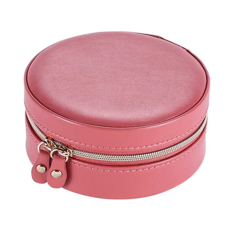 Portable Circular Jewelry Case