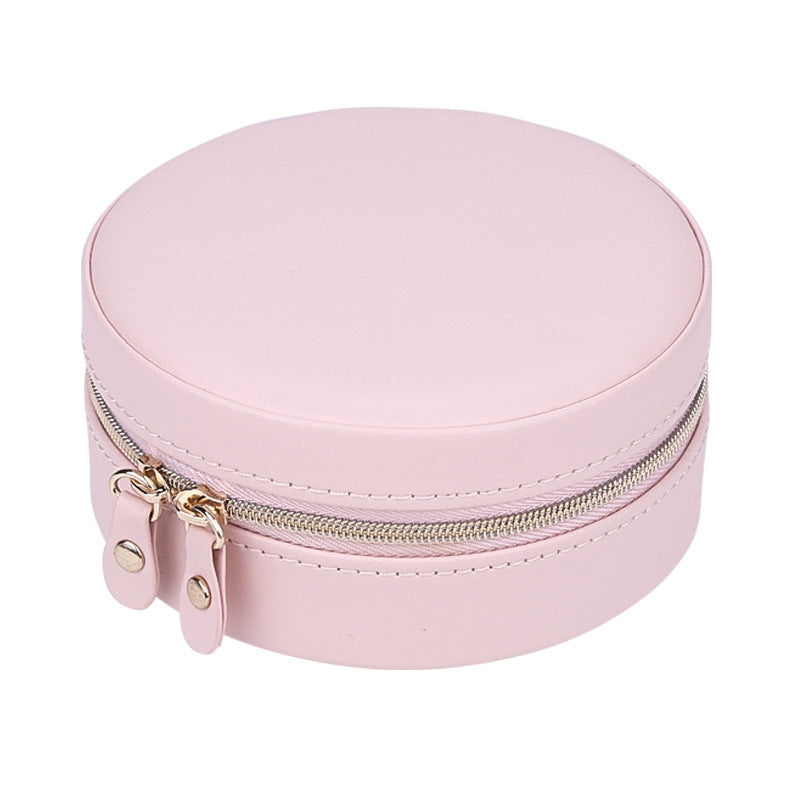 Portable Circular Jewelry Case