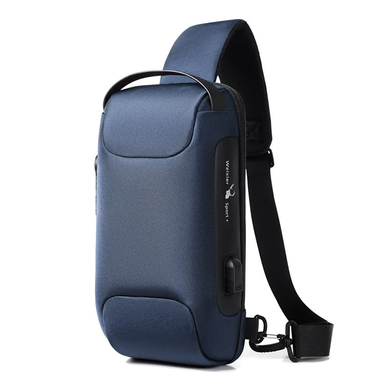 Anti-Theft Crossbody Messenger Pouch with USB port