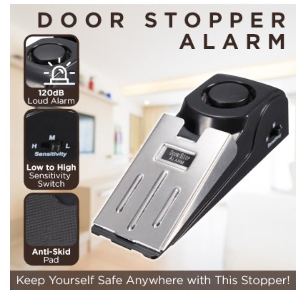 Electronic Security Door Stop Alarm System