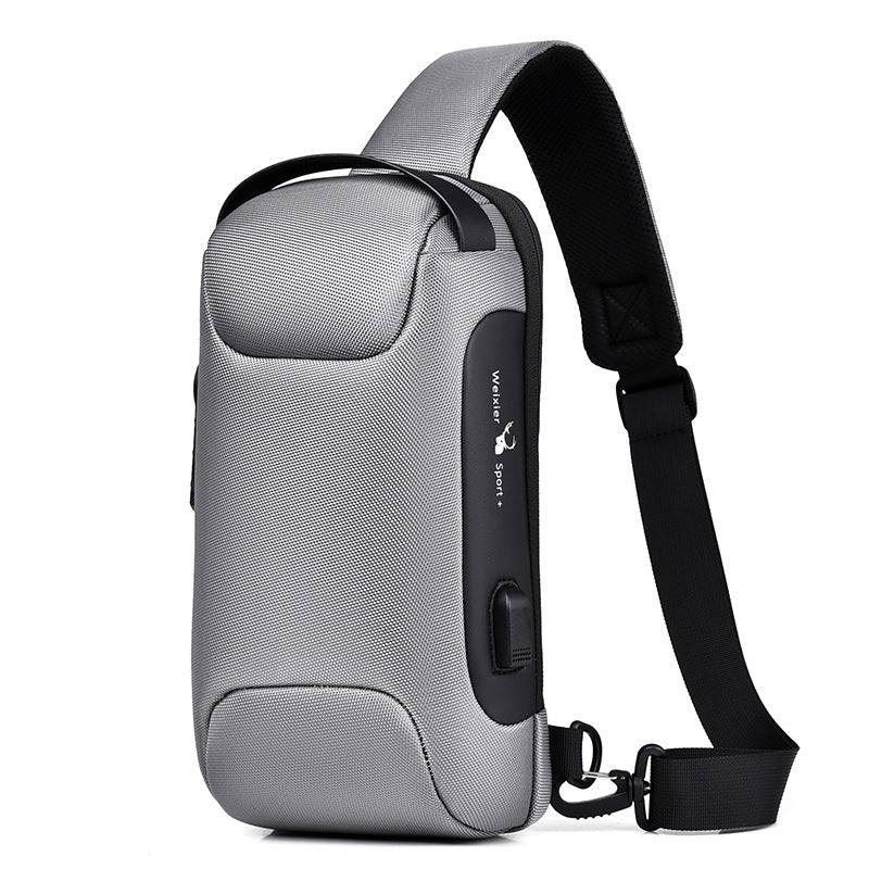 Anti-Theft Crossbody Messenger Pouch with USB port