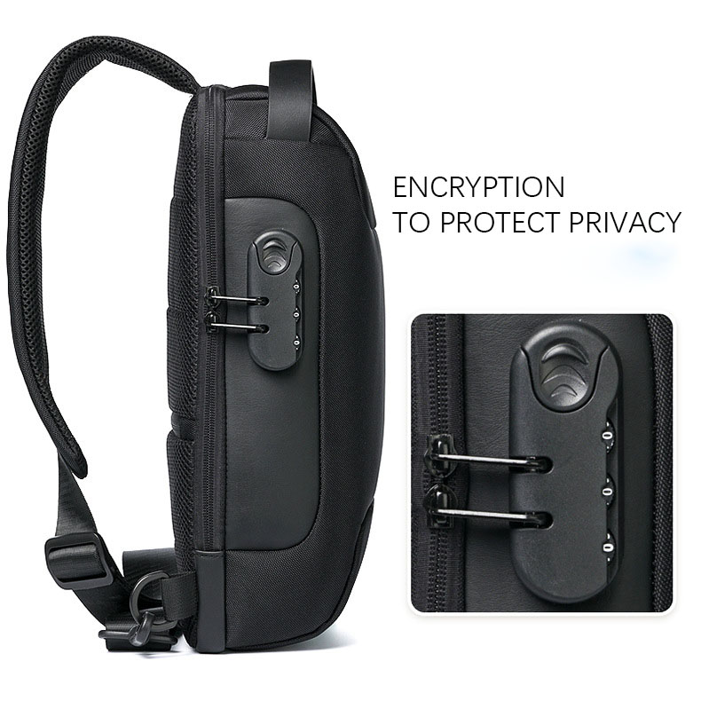 Anti-Theft Crossbody Messenger Pouch with USB port